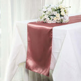 12inch x 108inch Cinnamon Rose Seamless Satin Table Runner