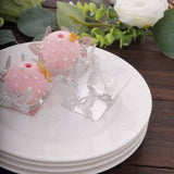 50 Pack 4inch Mini Metallic Silver Butterfly Cupcake Wrappers, Square Truffle Cup