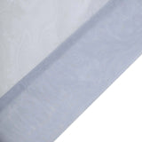 Dusty Blue Fire Retardant Sheer Organza Premium Curtain Panel Backdrops With Rod Pockets - 10ftx10ft