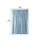 8ft Dusty Blue Premium Velvet Backdrop Stand Curtain Panel, Drape