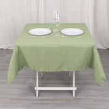 54"x54" Dusty Sage Green Premium Polyester Square Tablecloth - 220GSM