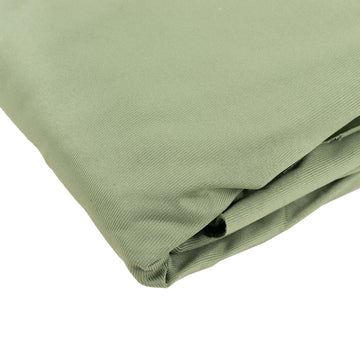 Premium Dusty Sage Green Scuba Polyester Fabric Roll, Wrinkle Free DIY Craft Fabric Bolt- 60"x10 Yards