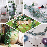 5ft Green Real Touch Artificial Willow Leaf Garland, Flexible Vine