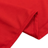 Red Scuba Polyester Event Curtain Drapes, Durable Flame Resistant Backdrop Event Panel Wrinkle