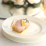 50 Pack Mini Metallic Gold Crown Cupcake Tray Wrappers, 4inch Truffle Cup Dessert Liners