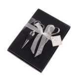 Silver Metal Heart Wine Bottle Opener / Cork Stopper Party Favors Set in Velvet Box#whtbkgd