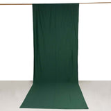 Hunter Emerald Green Scuba Polyester Event Curtain Drapes, Durable Flame Resistant Backdrop Event