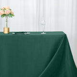 90x132inch Hunter Emerald Green 200 GSM Premium Polyester Rectangular Tablecloth