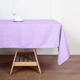 60"x102" Lavender Lilac Polyester Rectangular Tablecloth