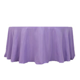 Lavender Lilac Seamless Premium Polyester Round Tablecloth 220GSM for 5 Foot Table With Floor-L