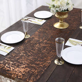 108inch Sparkly Metallic Bronze Foil Thin Mesh Polyester Table Runner - 25GSM