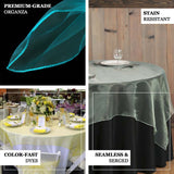 Premium organza tablecloths with stain-resistant, color-fast, seamless design