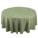 108" Dusty Sage Green Premium Polyester Round Tablecloth - 220GSM