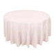 120inch Blush Rose Gold 200 GSM Seamless Premium Polyester Round Tablecloth