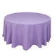 Lavender Lilac Seamless Premium Polyester Round Tablecloth 220GSM for 5 Foot Table With Floor-L