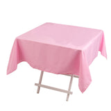 54"x54" Pink Premium Polyester Square Tablecloth - 220GSM