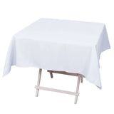 54"x54" White Premium Polyester Square Tablecloth - 220GSM