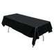 54"x96" Black Premium Polyester Rectangle Tablecloth - 220GSM