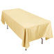 60"x102" Champagne Premium Polyester Rectangular Tablecloth - 220GSM