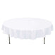 70" White Premium Polyester Round Tablecloth - 220GSM