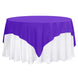 70"x70" Purple Premium Polyester Square Table Overlay - 220GSM