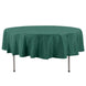 90" Hunter Emerald Green Premium Polyester Round Tablecloth - 220GSM