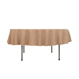 90" Nude Premium Polyester Round Tablecloth - 220GSM