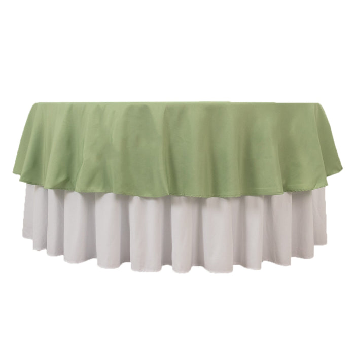 90" Sage Green Premium Polyester Round Tablecloth - 220GSM