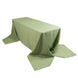 Sage Green Seamless Premium Polyester Rectangular Tablecloth - 220GSM for 8 Foot