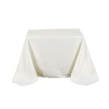 Ivory Polyester Square Tablecloth 90"x90"