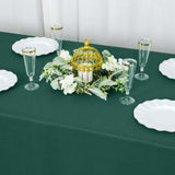 90x132inch Hunter Emerald Green 200 GSM Premium Polyester Rectangular Tablecloth