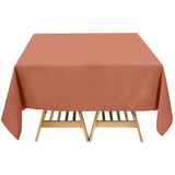 70" Terracotta (Rust) Premium Polyester Square Tablecloth - 220GSM