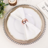 4 Pack Rose Gold/Blush Acrylic Napkin Rings