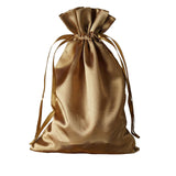 60 Pack 6x9inch Antique Gold Satin Wedding Party Favor Bags, Drawstring Pouch Gift Bags#whtbkgd