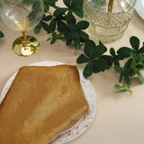 5 Pack | Gold Premium Sheen Finish Velvet Cloth Dinner Napkins