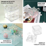 12 Pack | Clear Party Favor Gift Boxes, Candy Treat Goodie Containers - 3Inch