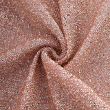 Blush / Rose Gold Metallic Shimmer Tinsel Spandex Stretch Chair Slipcover