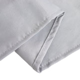 Silver Seamless Premium Polyester Rectangular Tablecloth 220GSM 90x132inch for 6 Foot Table 