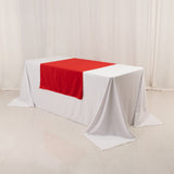 Red Wide Polyester Table Runner 36x72inch