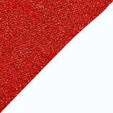 7.5ft Red Metallic Shimmer Tinsel Spandex Round Backdrop, 2-Sided Wedding Arch Cover