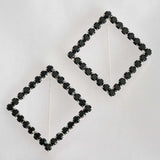 2inch Black Diamond Metal Chair Sash Bow Pin, Rhinestone Chair Wrap Band Buckle Brooch