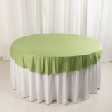 70" Sage Green Premium Scuba Wrinkle Free Round Tablecloth, Scuba Polyester Tablecloth