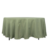 108" Dusty Sage Green Premium Polyester Round Tablecloth - 220GSM