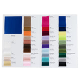 Satin Fabric Sample Book - 30 Colors, High-Quality Swatches for Upholstery