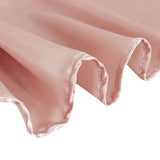 90" Dusty Rose Satin Round Tablecloth