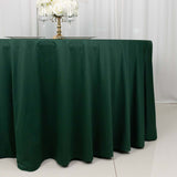 120inch Hunter Emerald Green Premium Scuba Wrinkle Free Round Tablecloth