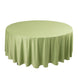 108" Sage Green Premium Scuba Round Tablecloth, Wrinkle Free Polyester Tablecloth