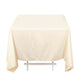 70" Beige Premium Scuba Wrinkle Free Square Tablecloth, Scuba Polyester Tablecloth