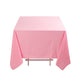 70" Pink Premium Scuba Wrinkle Free Square Tablecloth, Scuba Polyester Tablecloth