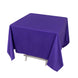 70" Purple Premium Scuba Wrinkle Free Square Tablecloth, Scuba Polyester Tablecloth